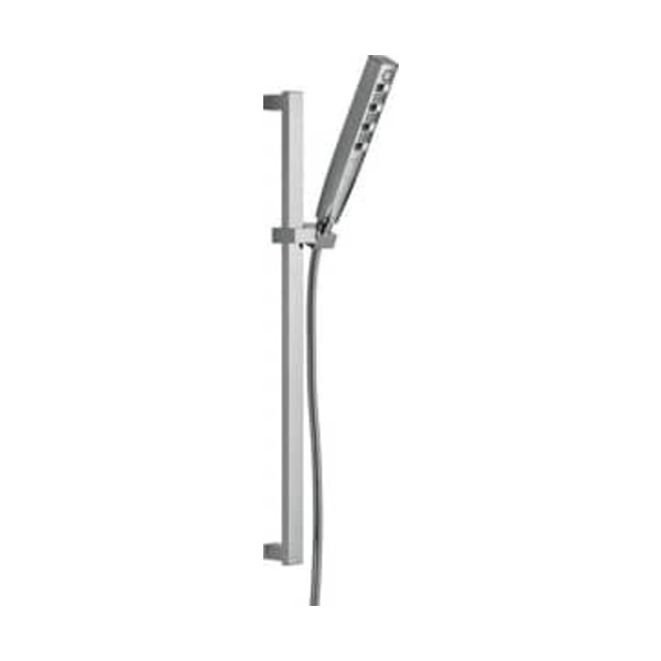 DELTA FAUCET CO DELTA UNIVERSAL SHOWERING COMPONENTS: H2OKINETIC HAND SHOWER 1.75 GPM W/SLIDE BAR 4S
