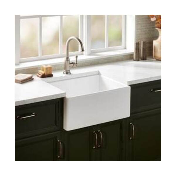 SIGNATURE HARDWARE 24X18 1B FRCLY APRN KITC SINK WHIT