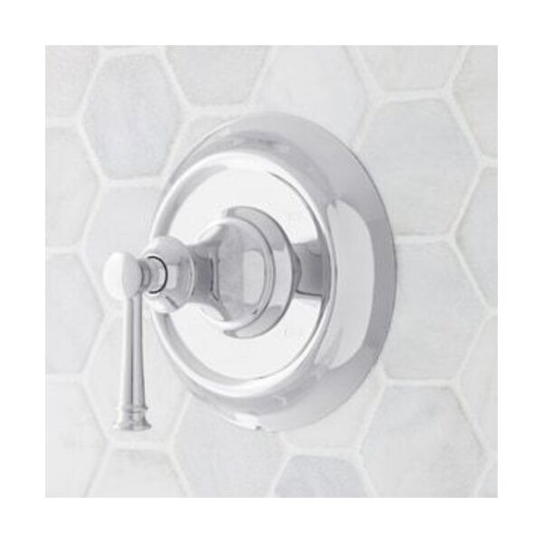 SIGNATURE HARDWARE Single Handle Pressure Balancing Valve Trim in Chrome