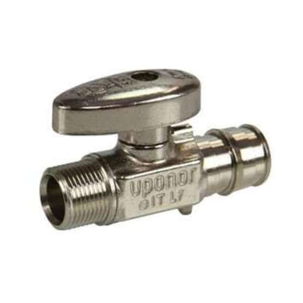 UPONOR INC LF 1/2 PEX X 3/8 BRS STRT STOP VLV