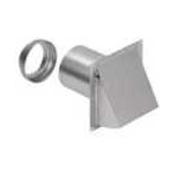BROAN-NUTONE WALL CAP F/ 3 & 4 RND DUCT ALUM