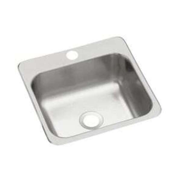 STERLING 15X15 1H BAR SINK SS