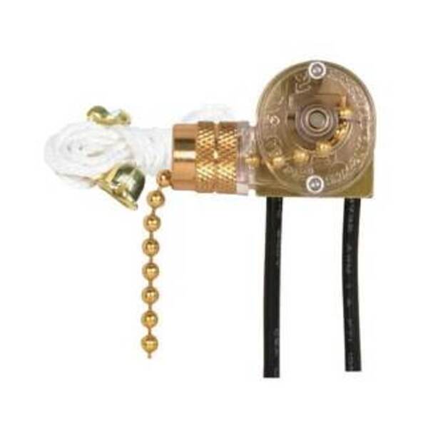 SATCO PULL CHAIN CAN SWCH BRS FIN