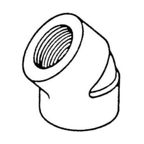 DOMESTIC MANUFACTURERS 1-1/4 FS 3000# THRD 45 ELL