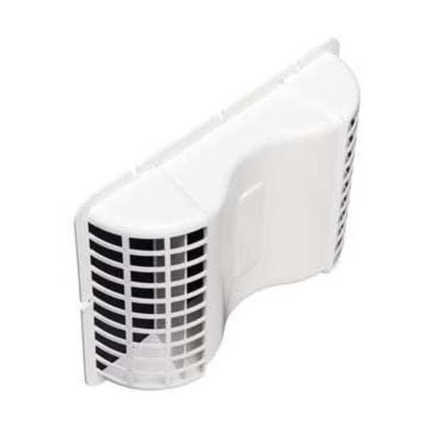 DEFLECTO 6 UNDEREAVE VENT W/ DMPR WHIT