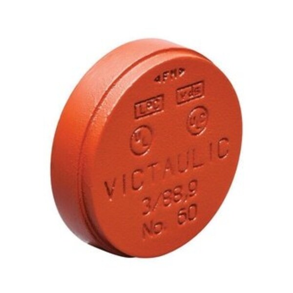 VICTAULIC 6 PTD GRV CAP W/ 3/4 TAP 60