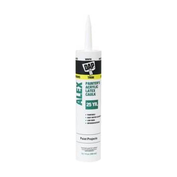 DAP 10.1 OZ ACR LTX CAULK WHIT