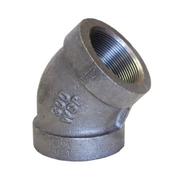 DOMESTIC MANUFACTURERS 1/2 BLK MI 300# 45 ELL