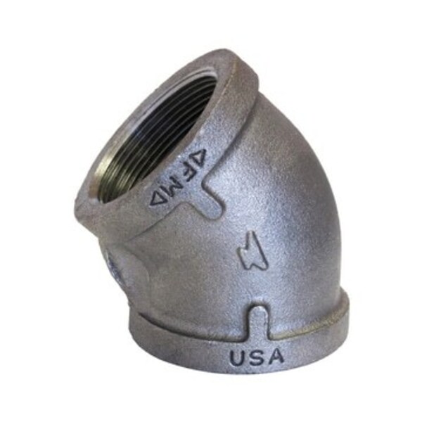 DOMESTIC MANUFACTURERS 3/4 GALV MI 150# 45 ELL