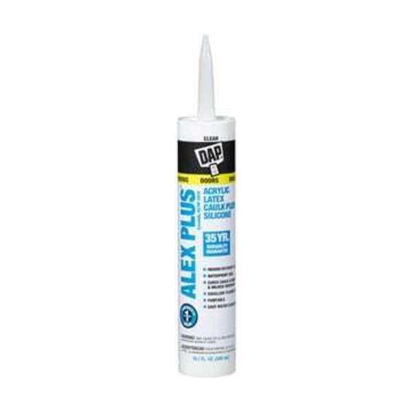 DAP 10.1 OZ ALEX PLUS CAULK CLR