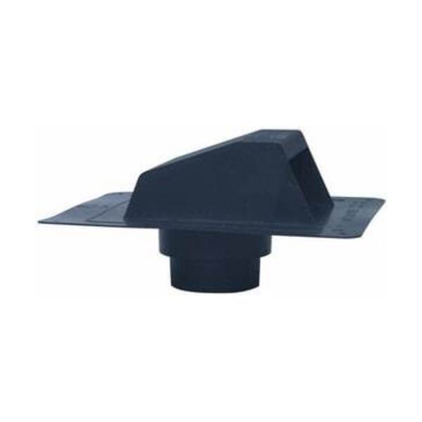 DEFLECTO 4 VENT CAP W/ FLAPPER BLAC