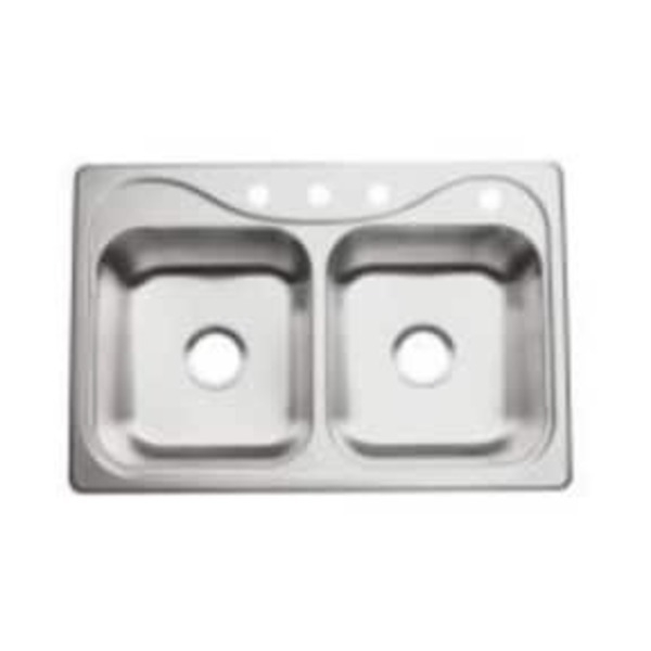 STERLING 33X22 4H 2B 7.0 SS SINK SGL PK