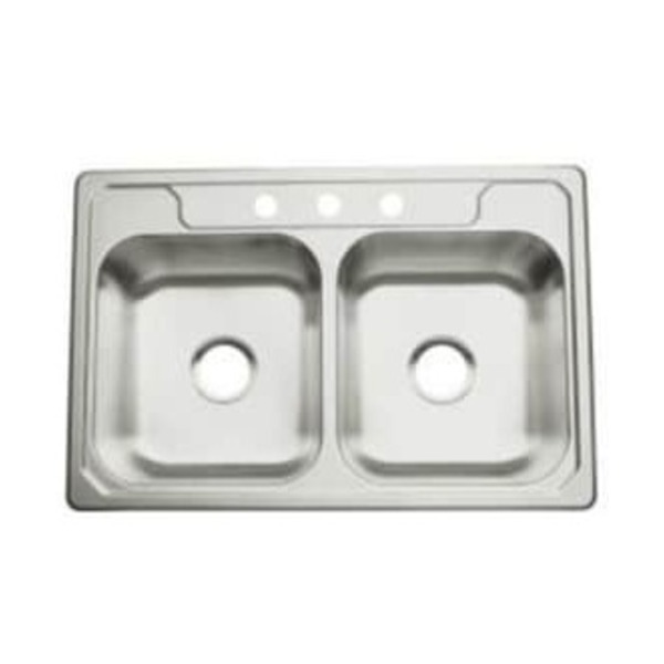 STERLING 33X22 3H 2B KITC SINK SS *PROFES