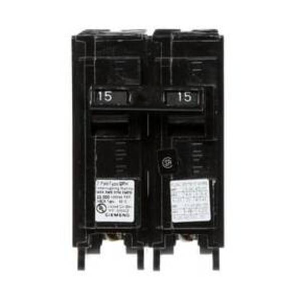 SIEMENS 15A 2 POLE 120V PLUG IN BRKR