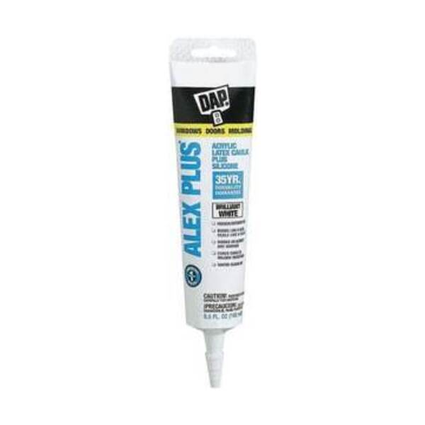 DAP 5.5 OZ ACR LTX CAULK WHIT