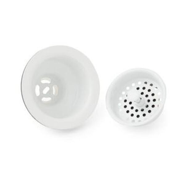 SIGNATURE HDWR CAST BRS BSKT STRN WH