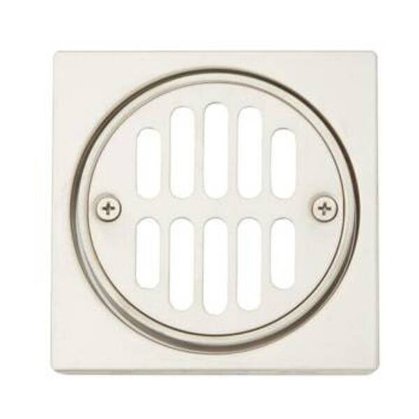 SIGNATURE HDWR SQ SHWR DRN SET BN