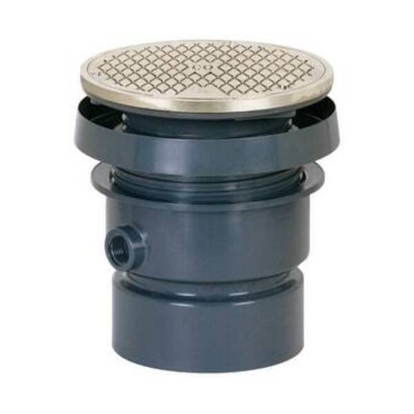 SIOUX CHIEF 4 PVC ADJ CO W/ NI RING & CVR