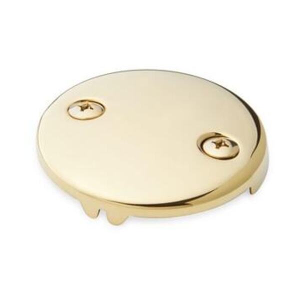 SIGNATURE HDWR 2H FACE PLT W/ SCRW PB/PVD