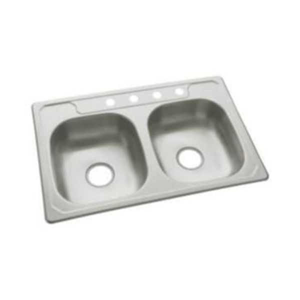 STERLING 33X22 4H 2B SS SINK SGL PK *MIDDLE