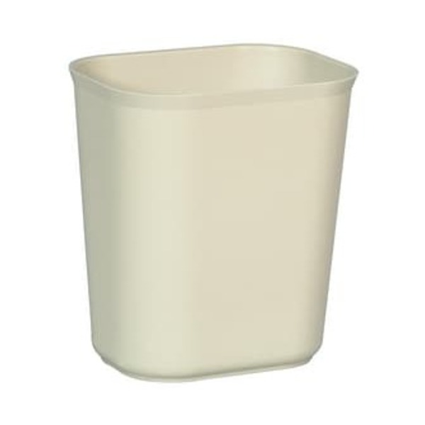 RUBBERMAID 14QT RECT WST BSKT FIRE RES BEIG