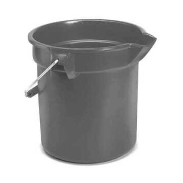 RUBBERMAID 10 QT RND HDPE BCKT GRAY