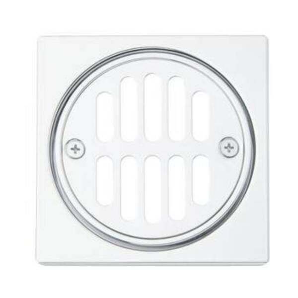 SIGNATURE HDWR SQ SHWR DRN SET CP