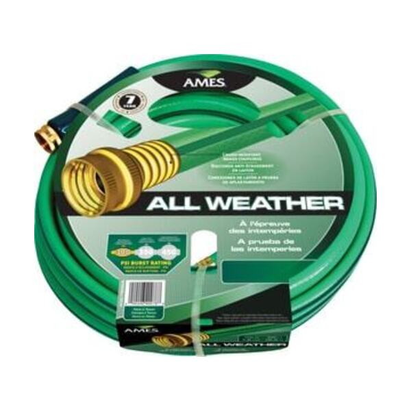 AMES 5/8X100 MD A/WTHR GRDN HOSE YELL