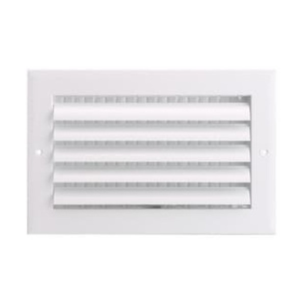 PROSELECT 14 x 6 in. Residential Ceiling & Sidewall Register in White 1-way Aluminum