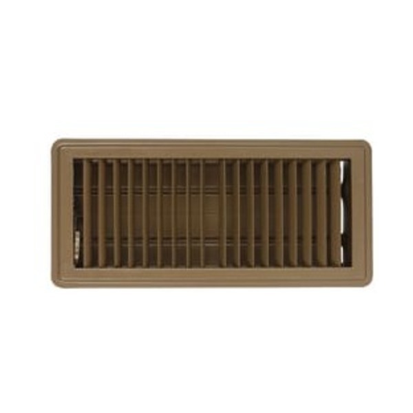 PROSELECT 6 x 10 in. Residential Floor Diffuser in Brown Steel