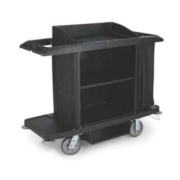 RUBBERMAID HOUSEKEEPING CART VAC HLDR BLAC