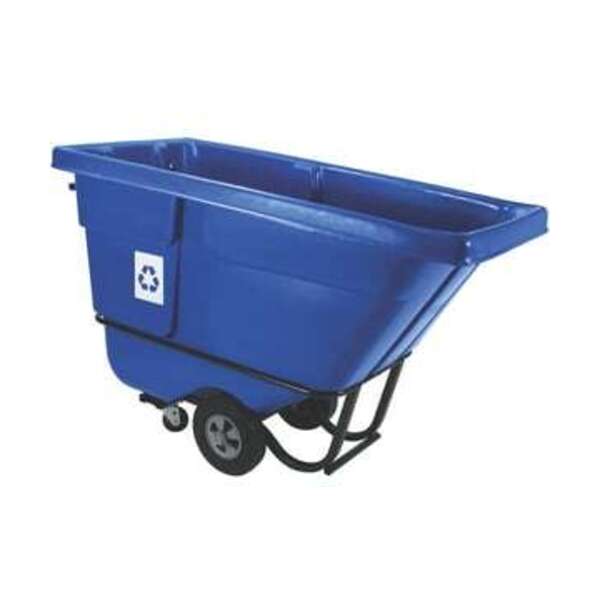 RUBBERMAID 1 CU YD RECYCLING- BLUE