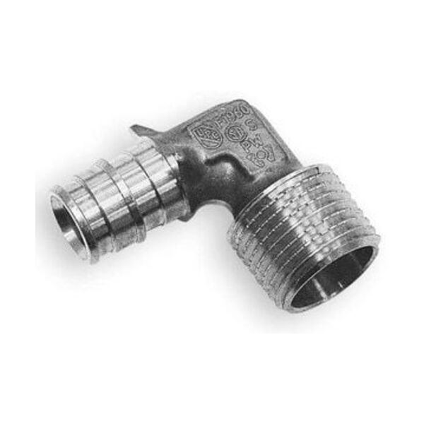 UPONOR LF 1/2 BRS PROPEX MALE ELL