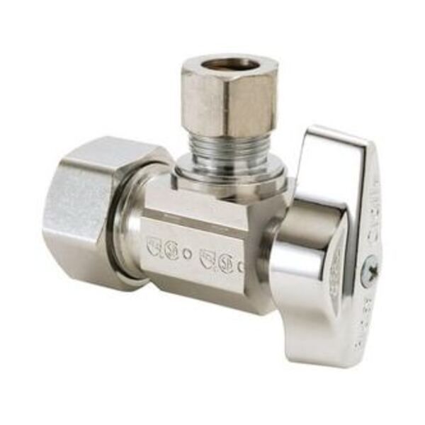 BRASSCRAFT LF 1/2 COMP X 1/4 COMP QT ANG ST CP