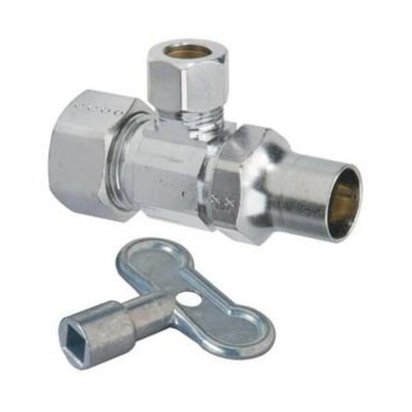 BRASSCRAFT LF 1/2 COMP X 3/8 COMP L/K ANG ST