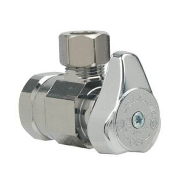 BRASSCRAFT LF 1/2 FIP X 3/8 COMP QT ANG ST CP