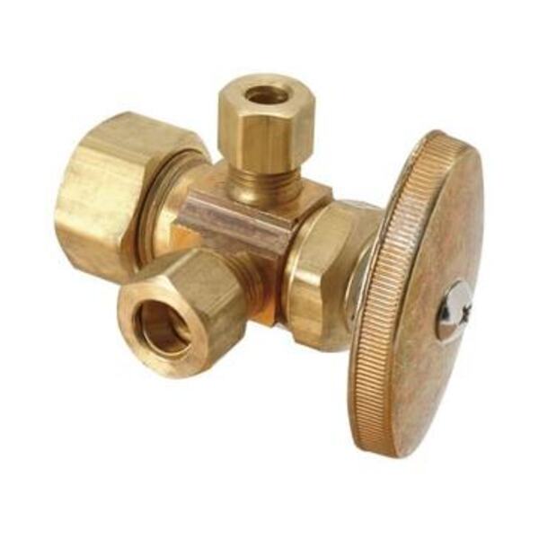 BRASSCRAFT LF 1/2 X 3/8 X 3/8 COMP DU OUT ST