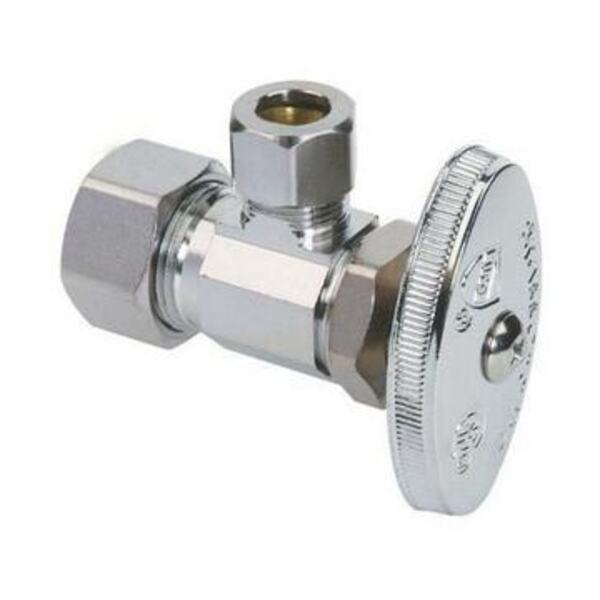 BRASSCRAFT LF 1/2 COMP X 1/4 COMP ANG ST CP