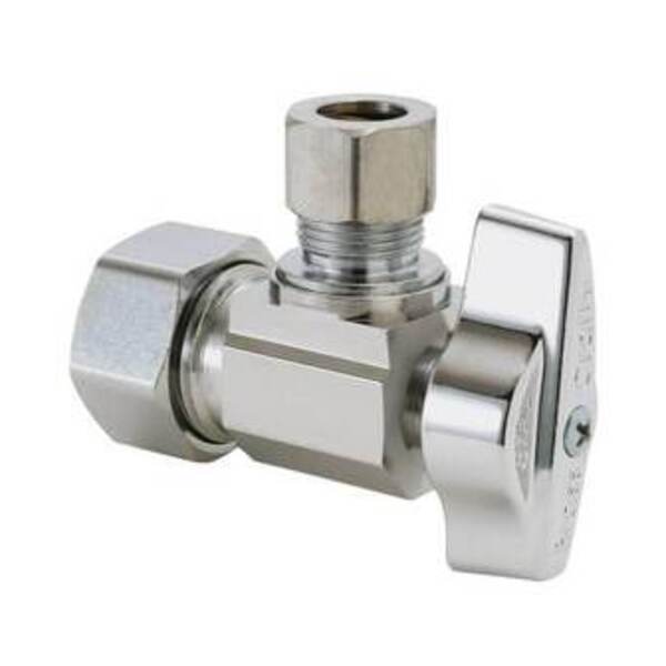 BRASSCRAFT LF 1/2 COMP X 3/8 COMP QT ANG ST CP