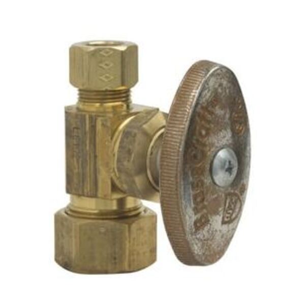 BRASSCRAFT LF 1/2 COMP X 3/8 COMP STRT ST RB