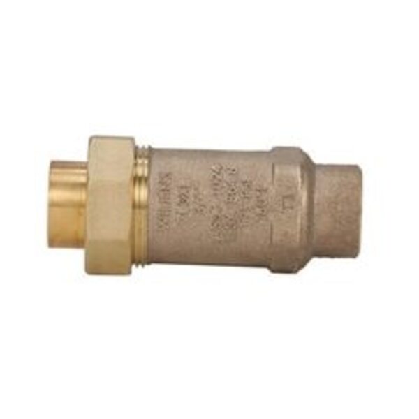 WILKINS LF 3/4 X 3/4 DUAL CHK VLV UNION FNP