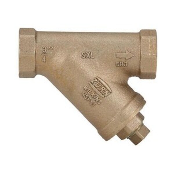 WILKINS LF 3/4 BRZ 300# IPS WYE STRN