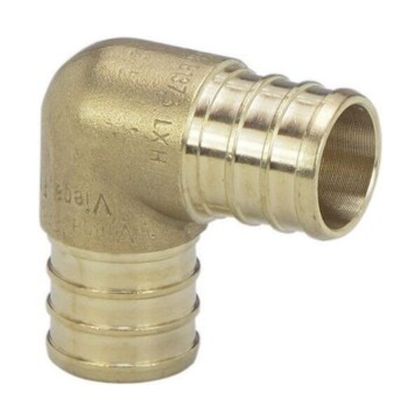 VIEGA LF 3/8 BRS PEX CRMP ELL