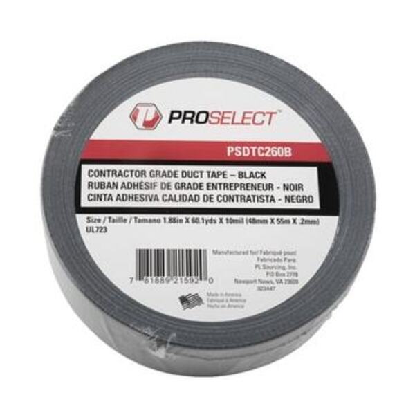 PROSELECT 2X60 DUCT TAPE PREM GRD BLK