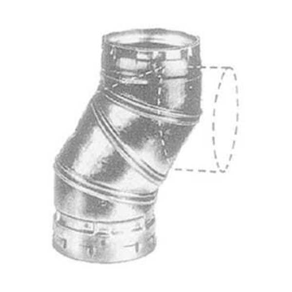 AMERICAN METAL 4 TYPE B GAS VENT ADJ 90 ELL