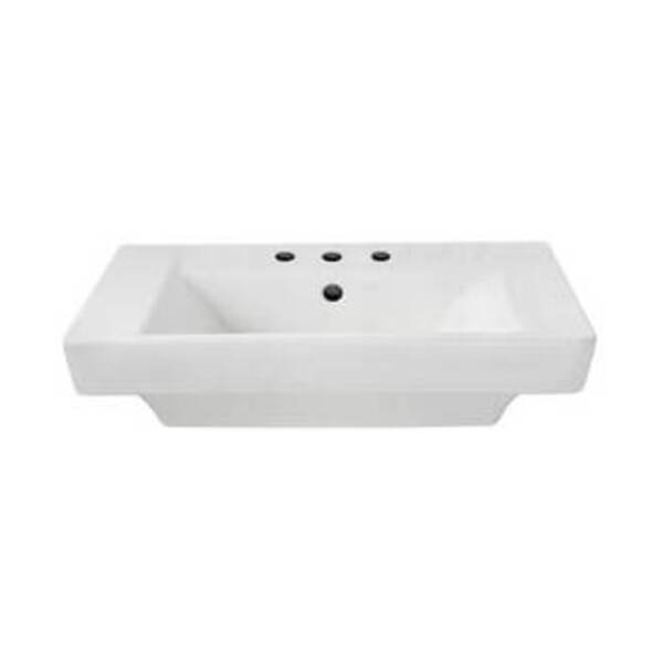 AMERICAN STANDARD 3H 8CC PED VC SINK WHIT