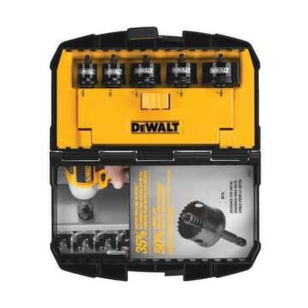 DEWALT 5 PC IMPACT RATED HOLE SAW SET