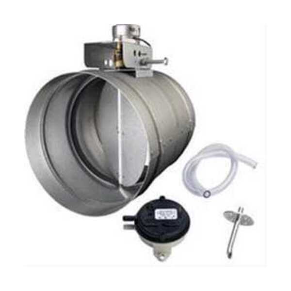 BROAN-NUTONE LLC 8 in. Make-up Air Damper Galvanized Steel