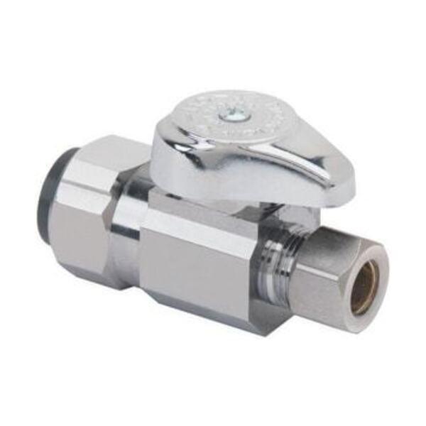 BRASSCRAFT LF 1/2 PUSH X 1/4 COMP QT STRT ST