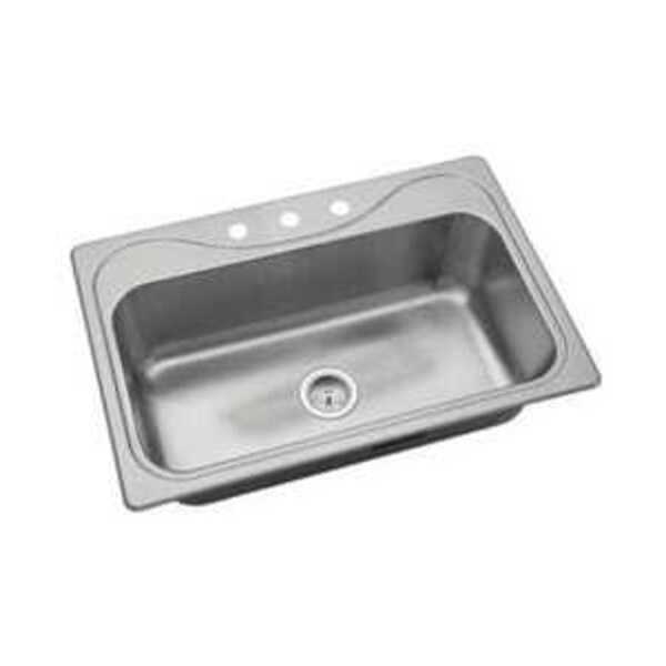 STERLING 33X22 SGL BASIN SS SINK *SOUTHA